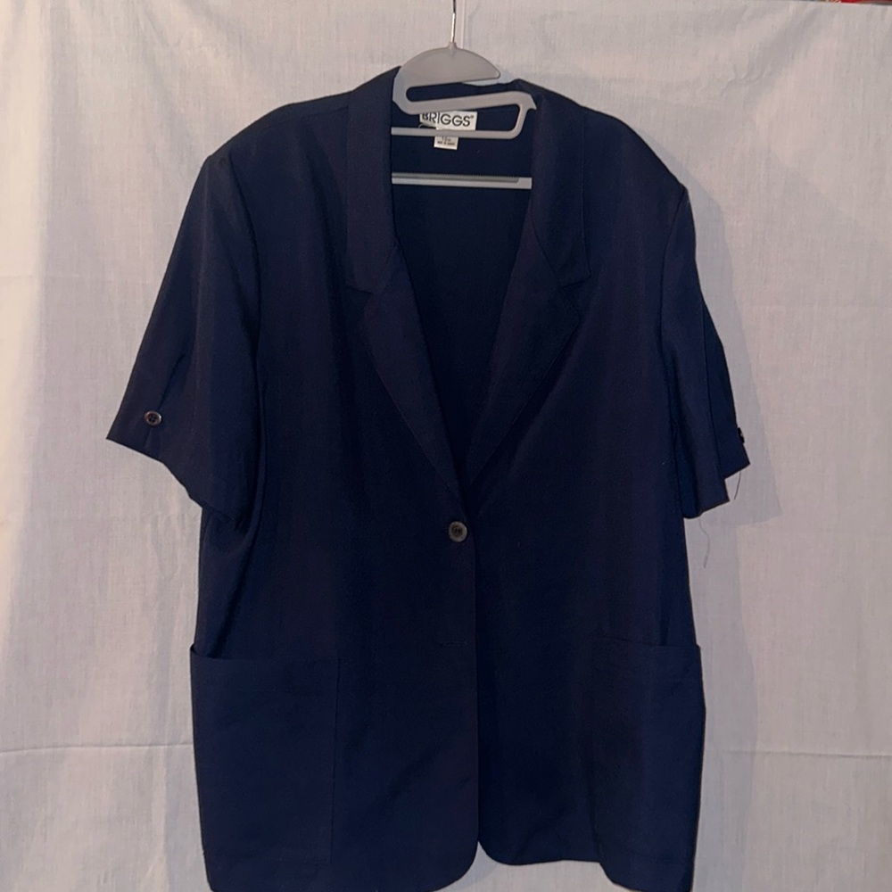 Briggs Navy Blue Jacket Size 18W